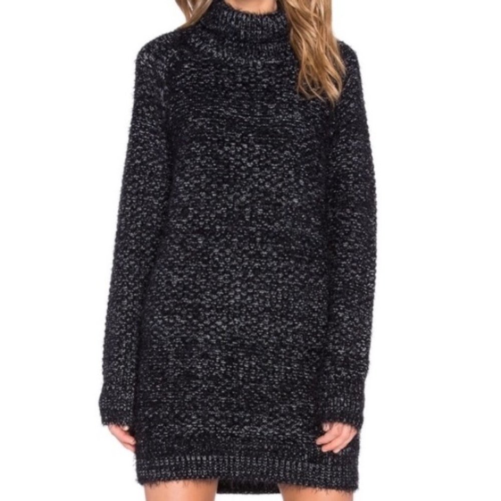 Lovers + Friends Chunky Turtleneck Sweater Dress S